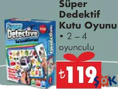 SÜPER DEDEKTİF KUTU OYUNU fiyat ve kampanya bilgisi